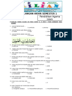 Soal UAS PAI Kelas 1 SD Semester 1 Ganjil Dan Kunci Jawaban WWW Bimbelbrilian Com PDF