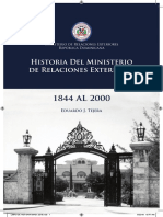 Historia Del Ministerio de Relaciones Exteriores 1844 Al 2000