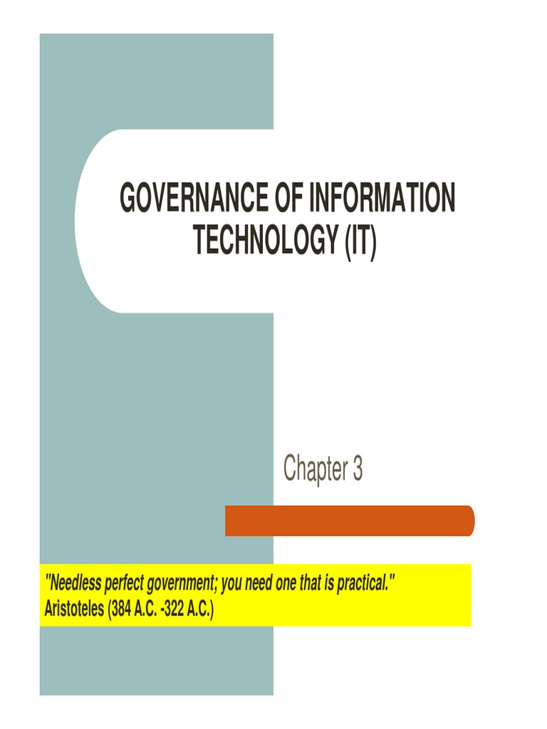 IT Governance Framework Guide | PDF | Standardization | Strategic ...