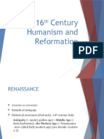 CURS 6 Part 1 - Humanism - The Elizabethan World Picture