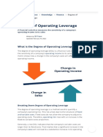 Degree of Operating Leverage - Definition, Formula, and Example