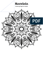 Mandala Coloring Pages Worksheet For Adults