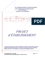 MONTLUCON Projet D'etablissement