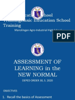 ASSESSMENT OF LEARNING in The NEW NORMAL