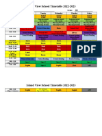 2022-2023 Schedule