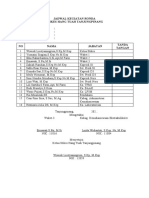 Jadwal Kegiatan Ronda SHT Tpi-1