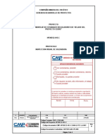 Inspección visual de soldadura de tanque de relave