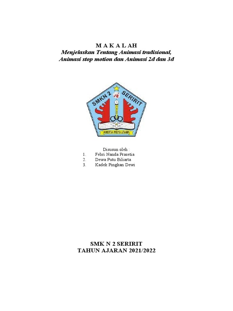 contoh makalah animasi 3d yang menarik dan mudah dipahami