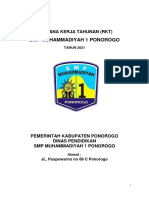 SMP Muhammadiyah 1 Ponorogo: Rencana Kerja Tahunan (RKT)