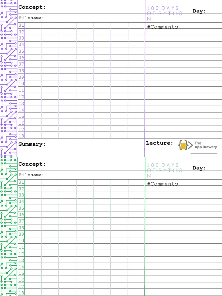 003 Coding-Notebook-Sheets-to-Print | PDF