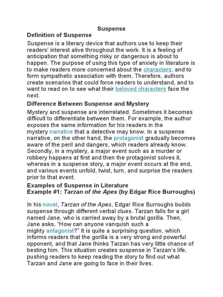 Examples of Suspense Story PDF Iago Othello