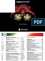 Benelli Tornado Tre Novecento Owner's Manual