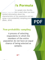 Research Slovin's Formula