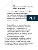 Digestive System 62. Questioning of A Patient With A Digestive Disease (Complaints, Anamnesis)