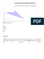 Geometria analítica - Estudo do ponto e exercícios de área de triângulos