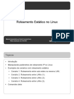 Roteamento Estatico Linux