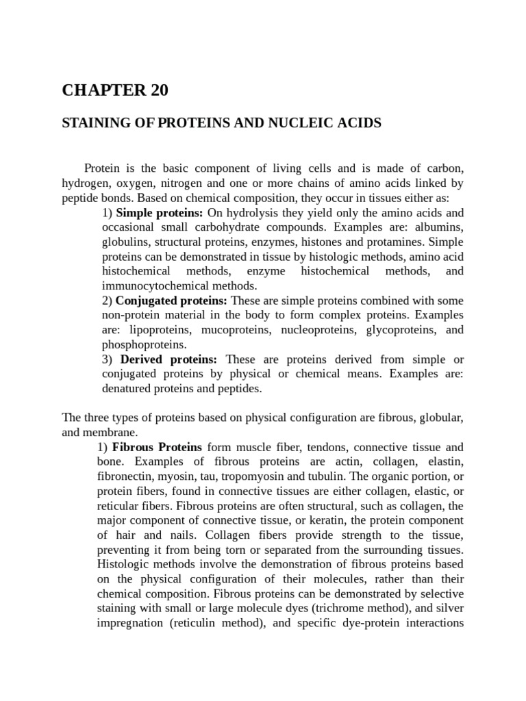 Chapter 20 Staining of Proteins and Nucleic Acids PDF
