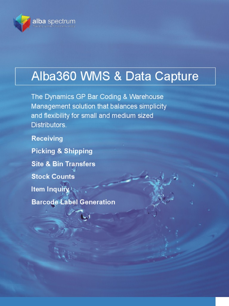 Alba360 WMS & Data Capture | PDF | Barcode | Image Scanner