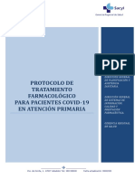 Protocolo de Tratamiento Farmacológico para Pacientes COVID-19 en Atención Primaria