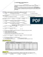 4th ASSESSMENT IN MATHEMATICS 7