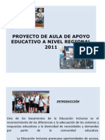 Proyecto de Aula de Apoyo 2011