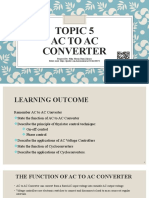 Topic 5 AC To AC Converter