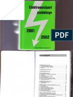 Elektromosipari Zsebkönyv 2001-2002