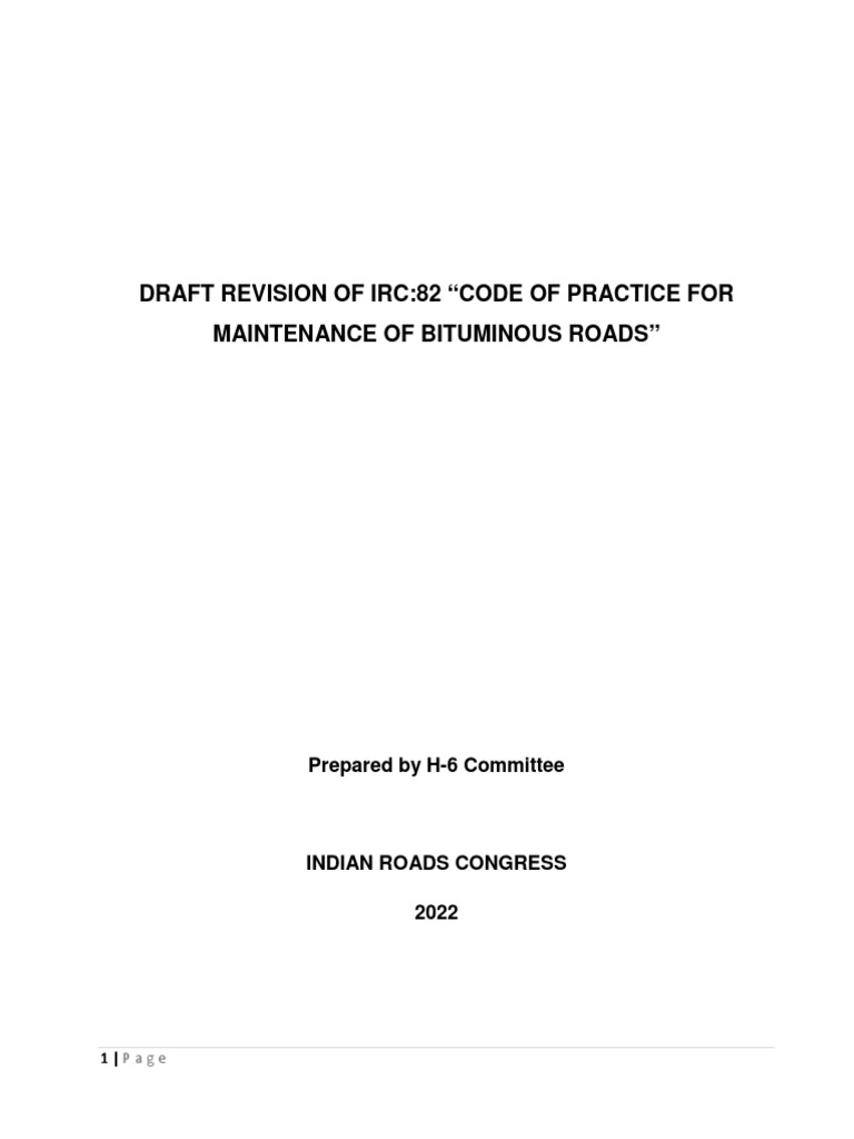 Irc 82 2022 | PDF | Road Surface | Road