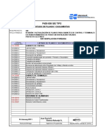P400-099 Lista Planos y Doc Sin Ventilación