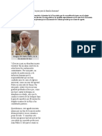Benedicto XVI - Invoco de Dios La Unidad y La Paz Para La Familia Humana