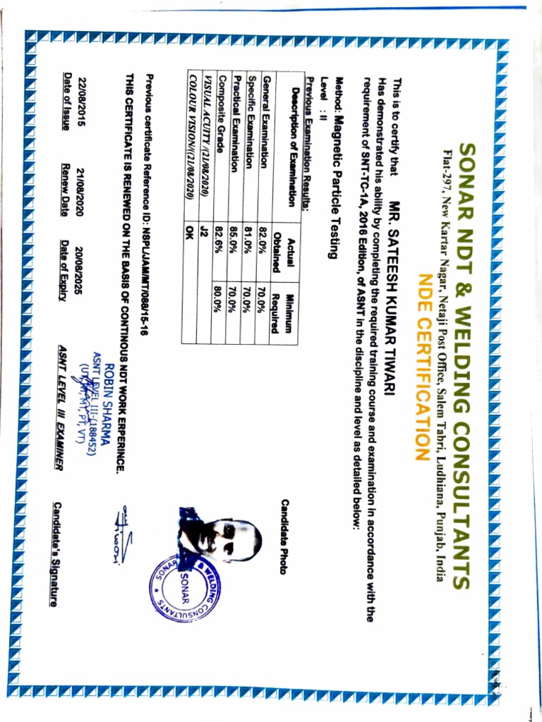 NDT Level 2 PDF Nondestructive Testing Evaluation