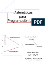 Matemáticas para IO 