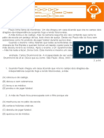 6 Ano LITERATURA PROVA TERCEIRO BIM PDF