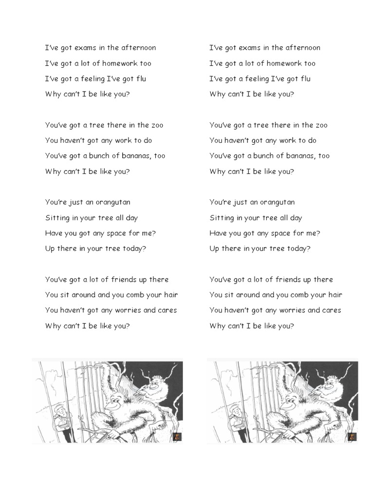 Song orang utan pdf