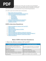 Object Oriented Programming Question and Answers | PDF | Inheritance ...