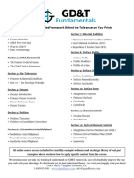 GDT Fundamentals Plan Syllabus