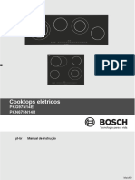 Manual Fogão Bosch Cooktops Elétricos PKG97N14E PKN675N14R