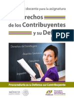 Manual Del Docente para La Asignatura Los Derechos de Los Contribuyentes y Su Defensa