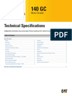 Especificaciones Motoniveladora 140GC