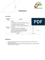 Orthodontics Exam Contents and RefrenceYYYY11DD1311SS