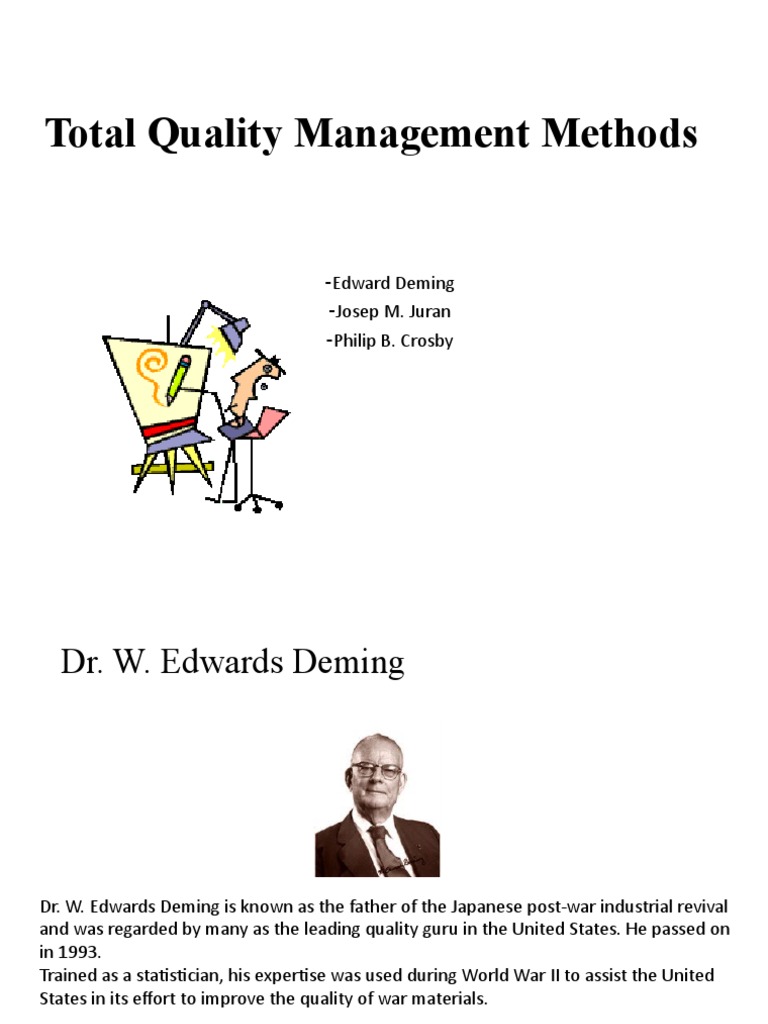 TQM Methods Deming's. PDF Quality Management Business