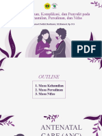 Deteksi Kelainan, Komplikasi, Dan Penyulit Pada Masa Kehamilan, Persalinan, Dan Nifas