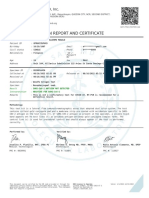 SARS-COV-2 Antigen Test Report and Certificate