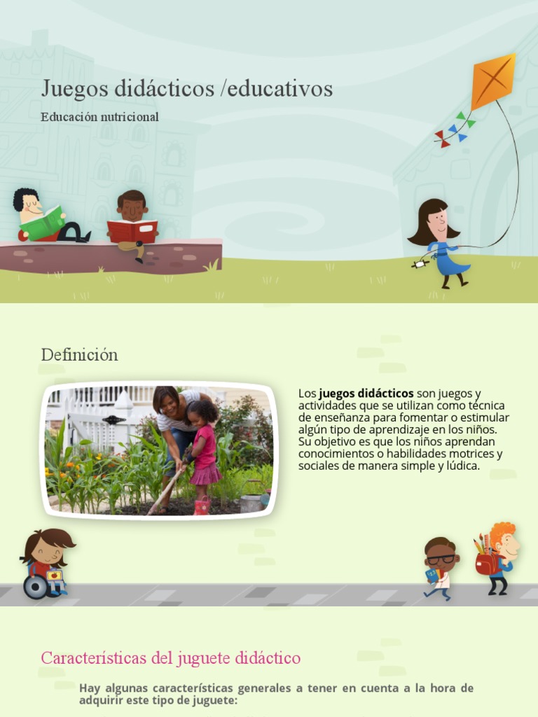 Juegos Didácticos para Aprendizaje Infantil | PDF | Aprendizaje | Juguetes
