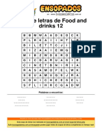 Sopa de Letras de Food and Drinks - 12