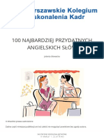 Podrecznik Do Angielskiego 100 Najbardziej Przydatnych Angielskich Slow