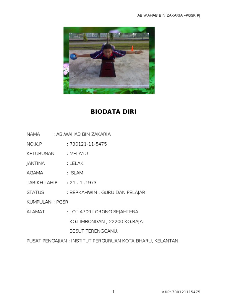 Lokomotor Dan Bukan Lokomotor Lokomotor Dan Bukan Lokomotor