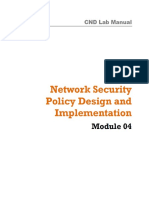 CND Labs Module 04 Network Security Policy Design and Implementation