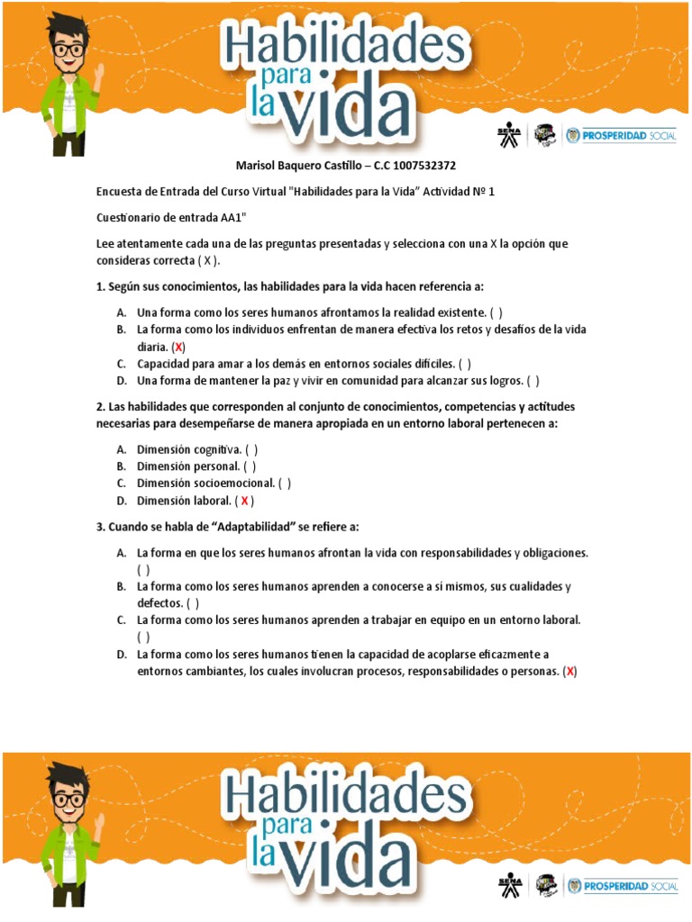 Encuesta de Habilidades para la Vida | PDF | Aprendizaje | Las emociones