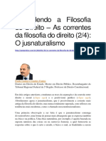 Entendendo A Fil Dir Jusnaturalismo Paulo Guedes Fontes Editado